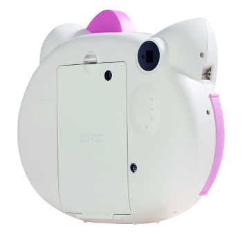 Rückansicht der Instax Mini Hello Kitty Sofortbildkamera